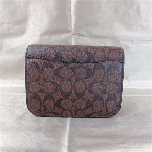 Coach C5592 Mini Brynn Crossbody In Signature Canvas Brown/Black - Picture 4 of 6